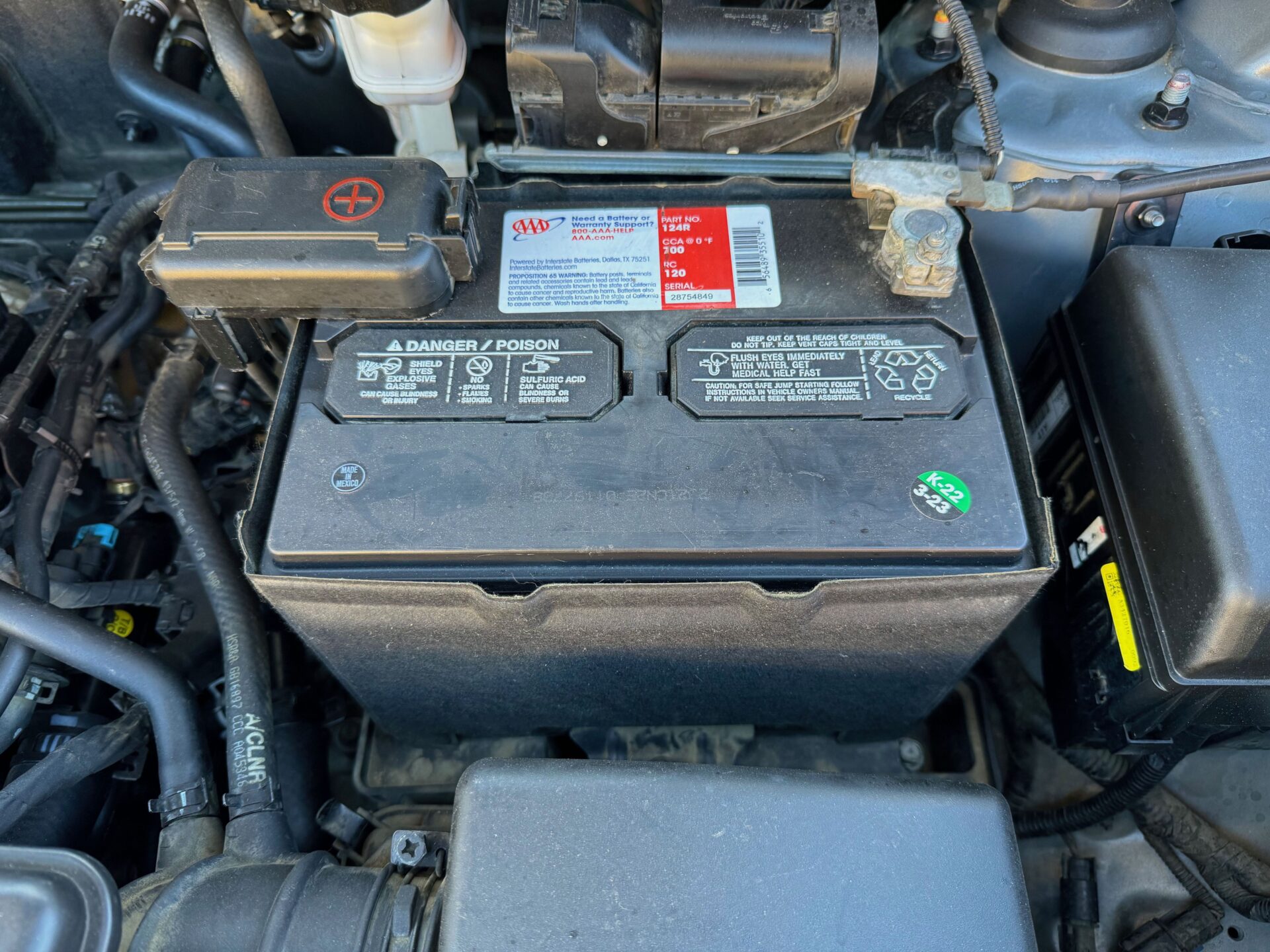 Automotive Battery | Temecula Auto Repair & Transmission Low voltage battery in a Hyundai.