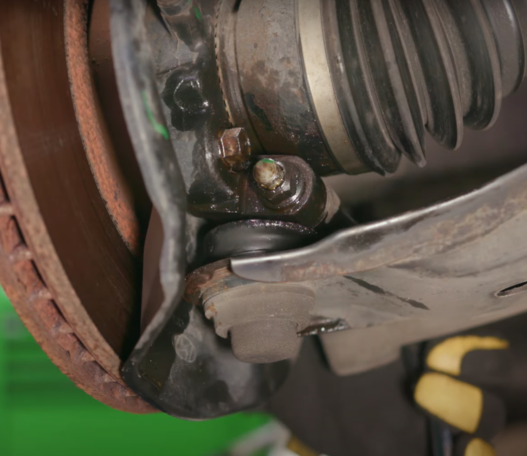 Ball Joint - Temecula Auto Repair & Transmission | Temecula Auto Repair & Transmission Right front suspension with ball joint.