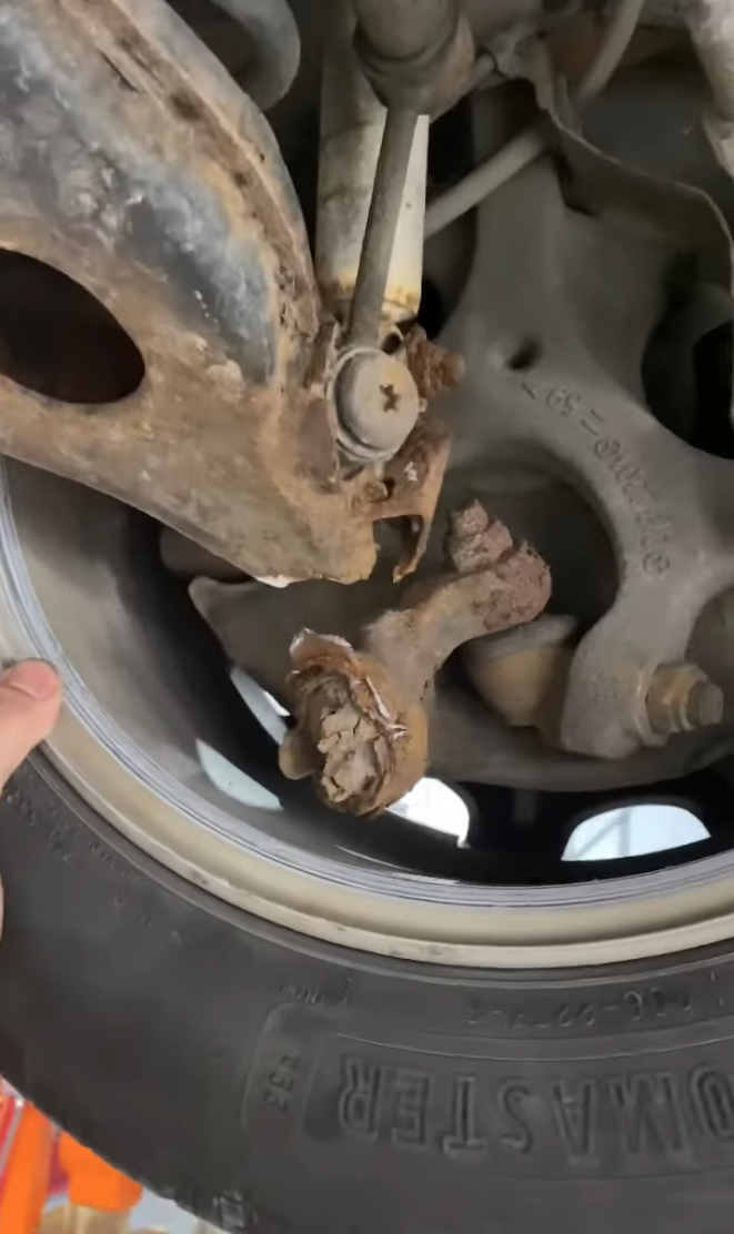 Broken Suspension Repair in Temecula and Murrieta | Temecula Auto Repair & Transmission A Suspension Control Arm that's broken in two due to corrosion.
