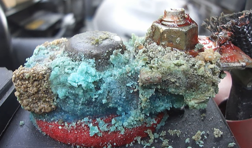 Corroded Battery Terminal | Temecula Auto Repair & Transmission A badly corroded battery terminal - Temecula Auto Repair.