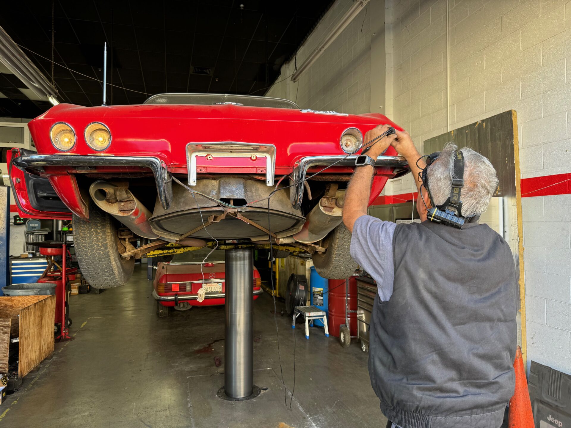 Electrical Testing | Temecula Auto Repair & Transmission Electrical Testing for shorts on a Classic Corvette at Temecula Auto Repair.