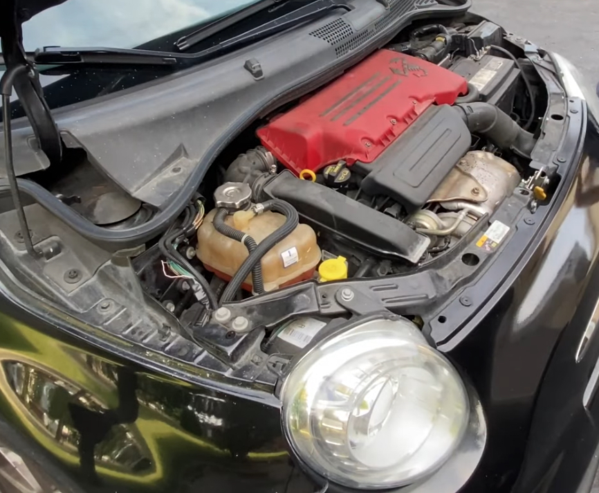 Fiat 500 Engine Compartment Temecula Auto Repair | Temecula Auto Repair & Transmission Fiat Service and Repair in Temecula and Murrieta, Fiat Factory Scheduled Maintenance, Fiat Timing Belt Replacement, Fiat Cooling System Diagnosis and Repair, Fiat Cylinder Head Gasket Diagnosis and Repair, Fiat Check Engine Light Diagnosis and Repair, Fiat Air Conditioning Diagnosis and Repair, Fiat Brake System Diagnosis and Repair, Fiat Steering and Suspension Diagnosis and Repair, Fiat Electrical Diagnosis and Repair, v Engine Diagnosis and Repair, Fiat Transmission Diagnosis and Repair, Fiat Emissions System Diagnosis and Repair
