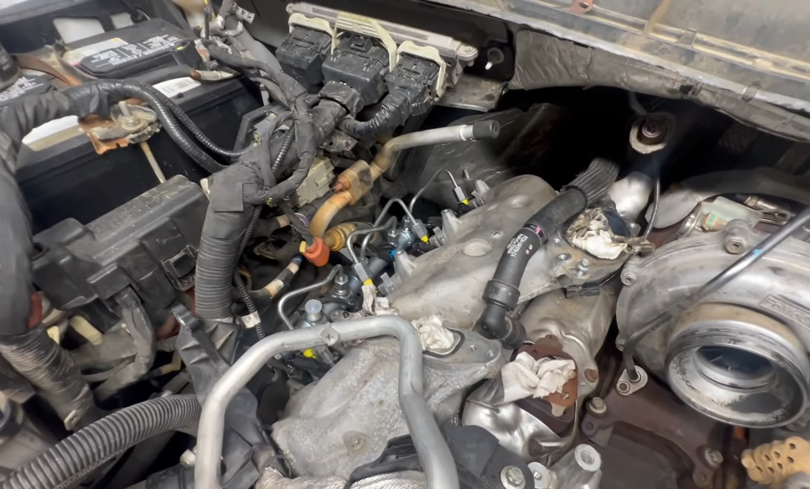 Ford 6.7 L Power Stroke Fuel System Temecula Auto Repair | Temecula Auto Repair & Transmission Ford F250 Power Stroke Diesel Truck Rear View
