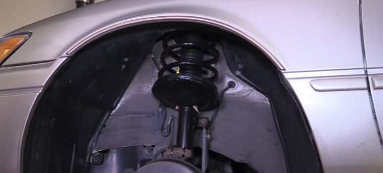 Front Strut on Toyota Camry | Temecula Auto Repair & Transmission Front Strut on a Toyota Camry