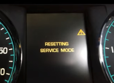 Jaguar Service Reminder Reset | Temecula Auto Repair & Transmission Resetting the maintenance reminder message on a Jaguar in the shop.