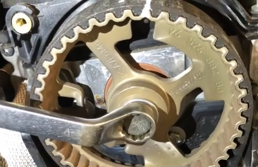 Jaguar XF Timing Belt | Temecula Auto Repair & Transmission A Jaguar XF Timing Belt is being removed from the upper Timing Gear