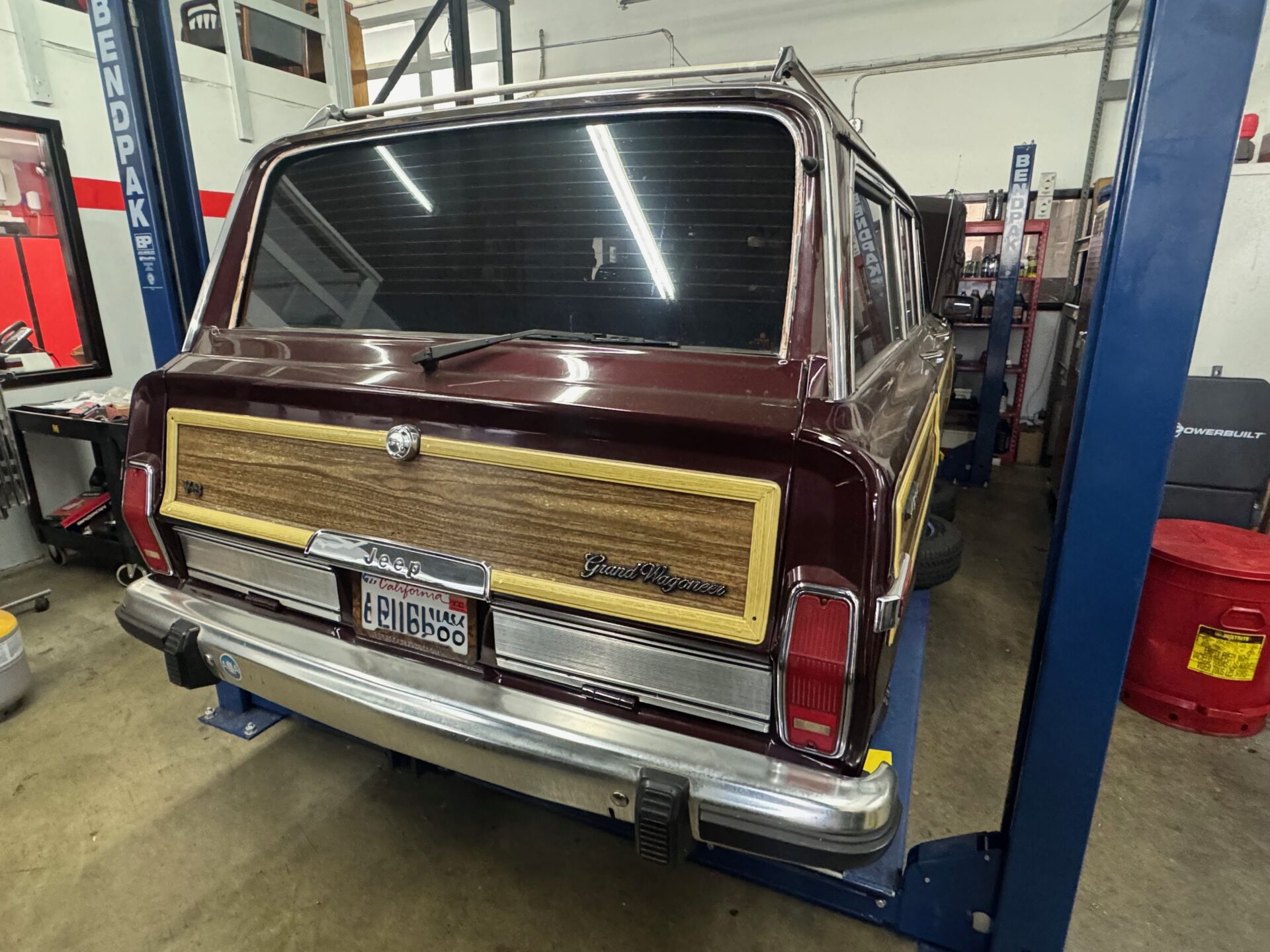 Jeep Grand Wagoneer Repair in Temecula and Murrieta | Temecula Auto Repair & Transmission A classic Jeep Grand Wagoneer in for service at Temecula Auto Repair & Transmission