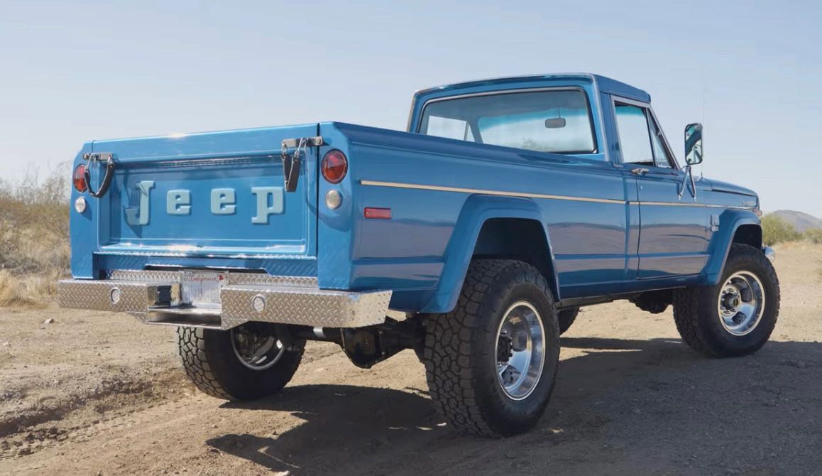 Jeep J Series Pickup Truck Service in Murrieta and Temecula | Temecula Auto Repair & Transmission A Jeep J4000 Pickup Truck parked on a dirt road.