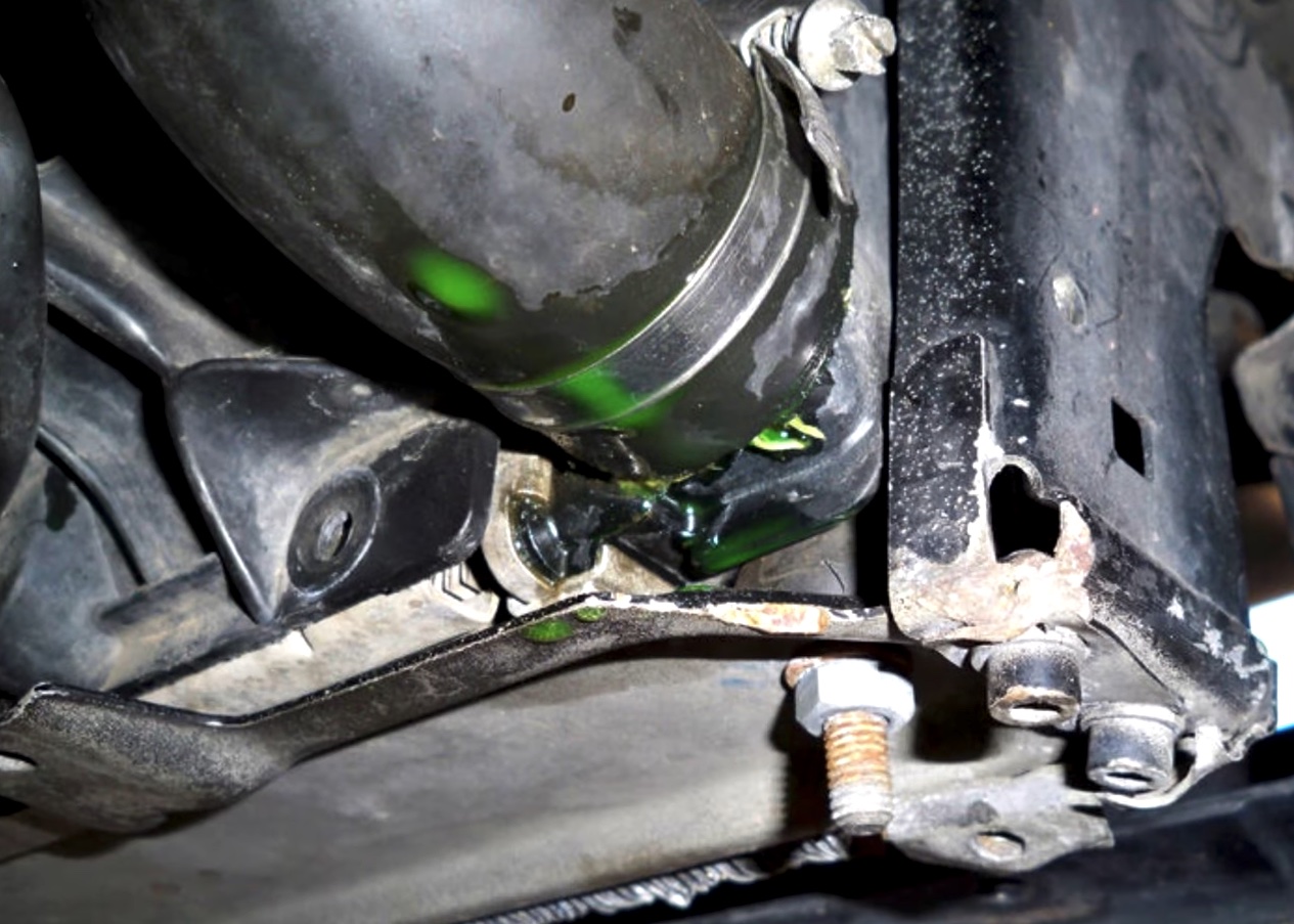 Leaking Radiator Hose | Temecula Auto Repair & Transmission Coolant leaking from a lower radiator hose.