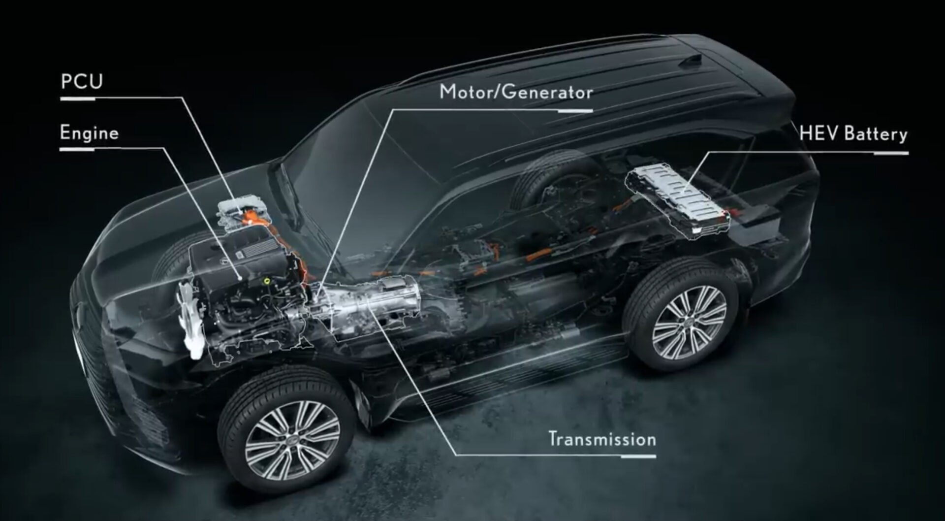 Lexus Hybrid System | Temecula Auto Repair & Transmission An illustration (Cross-section) of a Lexus Hybrid system.