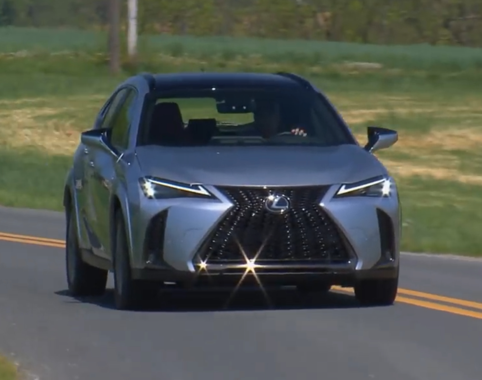 Lexus UX250h | Temecula Auto Repair & Transmission A Lexus UX250h Hybrid model on the road.