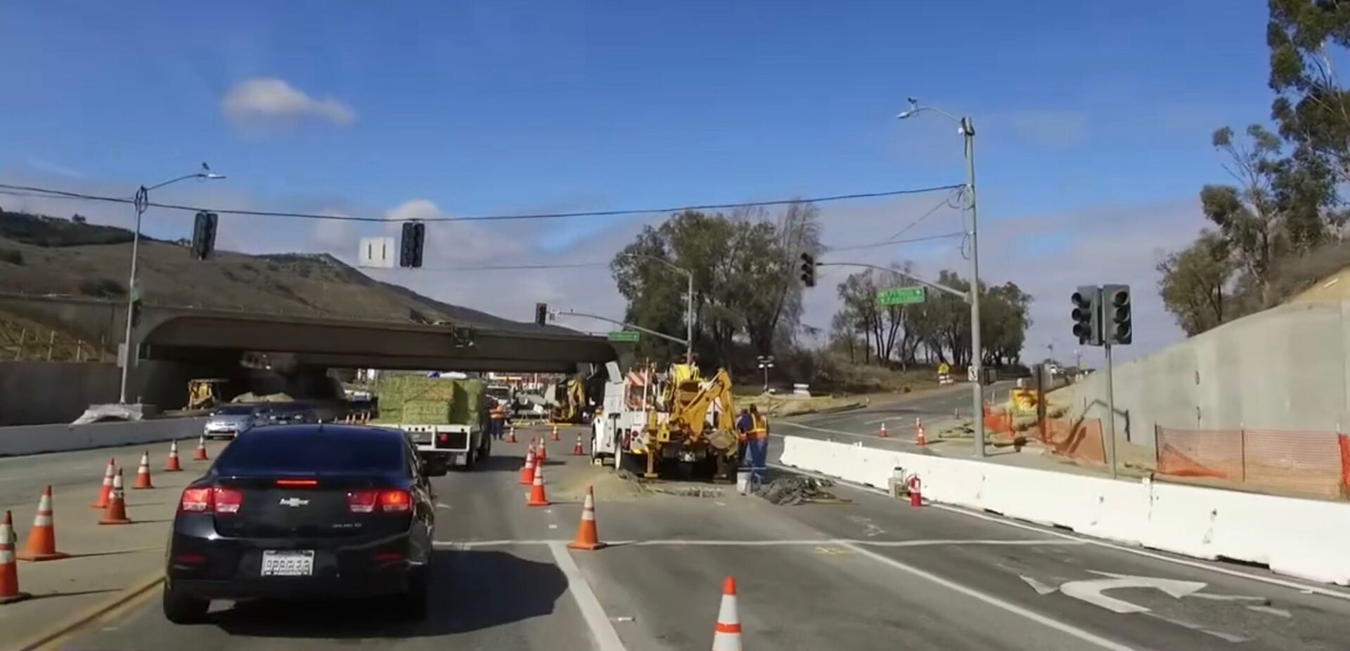 Heavy traffic conditions on Temecula Parkway.
