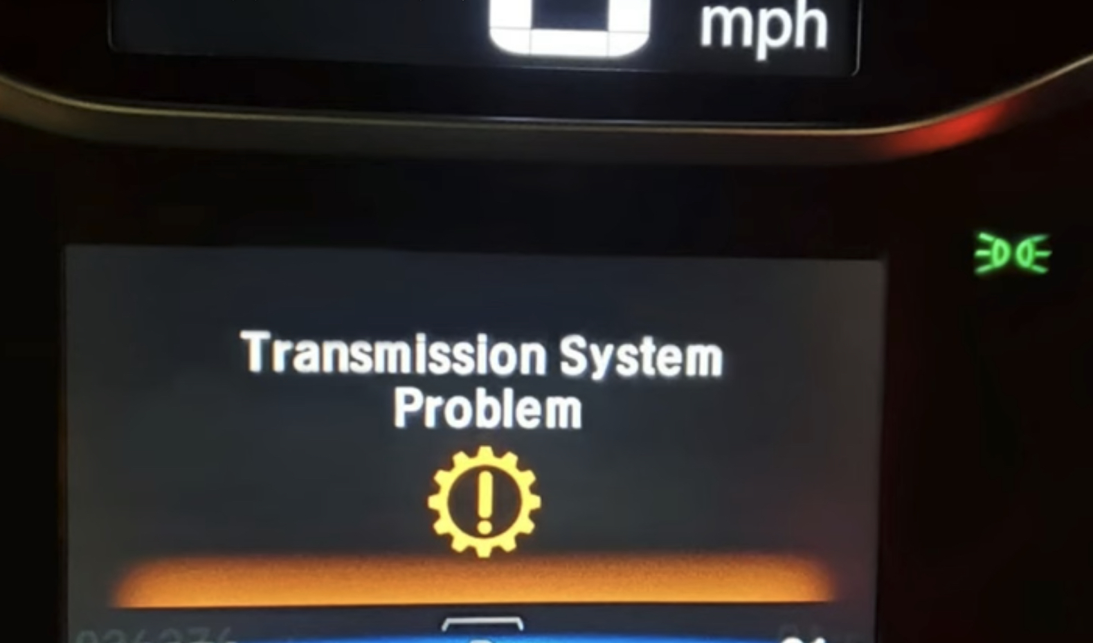 Transmission System Warning Message in Temecula Murrieta | Temecula Auto Repair & Transmission A Transmission System problem warning is on in the dashboard.