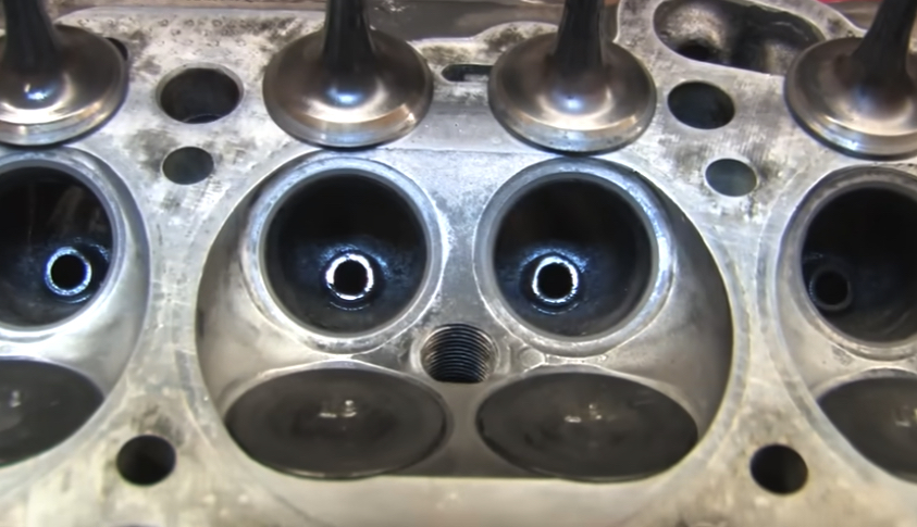 Valve Job in Progress on Cylinder Head | Temecula Auto Repair & Transmission Valve Job in Progress on Cylinder Head